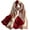23-khaki + Red, variant on 100% Mulberry Silk Long Scarf for Women Large Oblong Sunscreen Shawls Wraps Neck Headscarf Hair Wraps Gift Packed