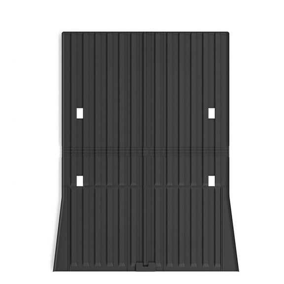 Ikon Motorsports Truck Bed Mat for 2023-2025 Tesla Cybertruck, Black TPE Rear Storage Liner Pickup Cargo Guard 3D Heavy Duty Protector Cover