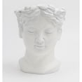 thumbnail image 1 of Figura Decorativa Blanca de Rostro en Cerámica, 1 of 3