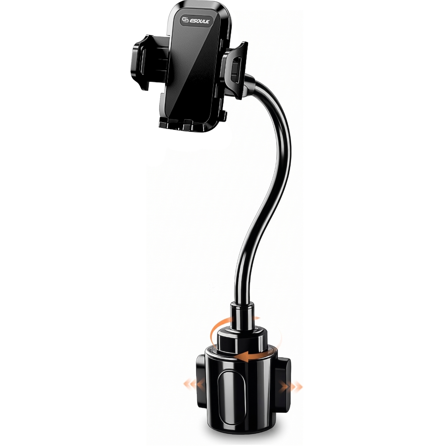 Esoulk Cup Holder Car Phone Mount with Gooseneck photo 1