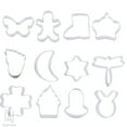 thumbnail image 3 of GustaveDesign 12 Piece Cookie Cutters Mold, Stainless Steel Biscuit Cake Cutters Set, Mini Geometric Shaped Sandwich Cutters for Kitchen Baking Xmas Gift (Style C), 3 of 7
