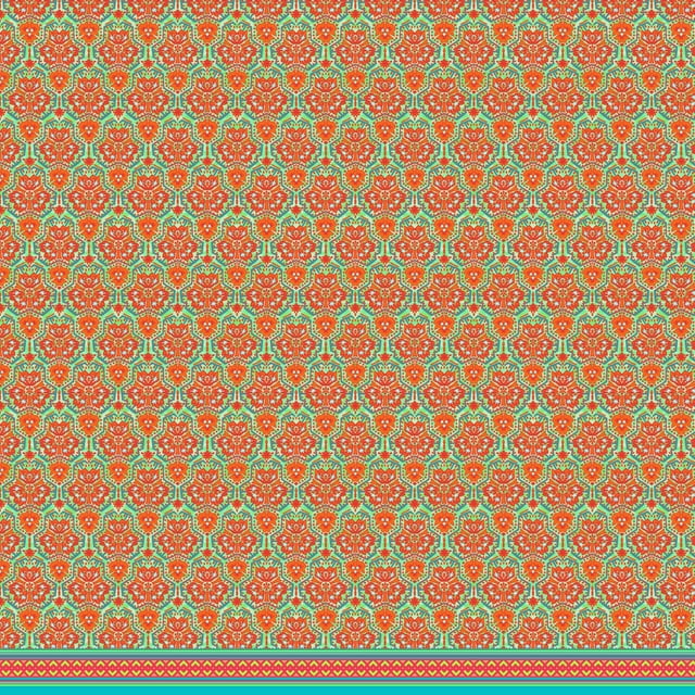 Soimoi Poly Georgette Tissu Floral Damassé Tissu Imprimé 1 Yard 42 Inch Wide
