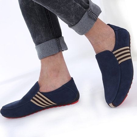 

Alueeu Men s casual shoes Fashion Men s Wild Canvas Breathable Casual Single Shoes Flat Peas Shoes