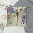 thumbnail image 2 of Shiartex Spring Summer Flowers Lumbar Pillow Covers Watercolor Purple Wisteria Dragonfly Floral Decorative Pillow Cases  Seasonal Throw Pillows Farmhouse Home Decor For Sofa Couch Outdoor, 2 of 5