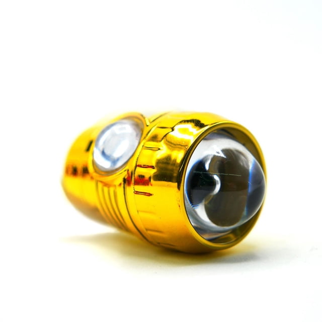 Faro Para Moto Rasen Auxiliar Led Con Lupa Tipo Cilindro Delantero O Trasero Luz Fija amarillo