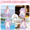 thumbnail image 5 of Poncho de baño para niños Toalla de baño para niños Toalla de playa Capa de baño para niñas y niños Poncho con capucha de secado rápido súper absorbente Poncho de surf Capa de baño para bebés de 2 a 6 años Rojo Verde Cocina, Decoración y Otros, 5 of 5