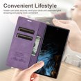 thumbnail image 5 of Allytech for Google Pixel 6 Pro Case Wallet, Vegan PU Leather Kickstand Credit Card Holder Magnetic Cover Classic Flip TPU Bumper Scratch Resistant Case for Google Pixel 6 Pro 2021(6.7 inch), Purple, 5 of 7