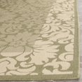 thumbnail image 3 of SAFAVIEH Courtyard Dani Damask Bordered Indoor/Outdoor Area Rug, 9' x 12', Olive/Natural, 3 of 6