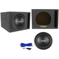 thumbnail image 1 of RE Audio SXX12D2 V2 SXXV2 12" 1200w RMS Car Subwoofer+Vented Sub Box Enclosure, 1 of 9