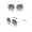 Silver frame, variant on Mens Womens Round Sunglasses Metal Frame Resin Lens HD Vision UVA Protection UV Protection Waterproof Sunglasses Oil