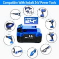 thumbnail image 4 of Batería de repuesto HAPPLYS KB424-03 24V 6.0Ah para Kobalt, 4 of 7