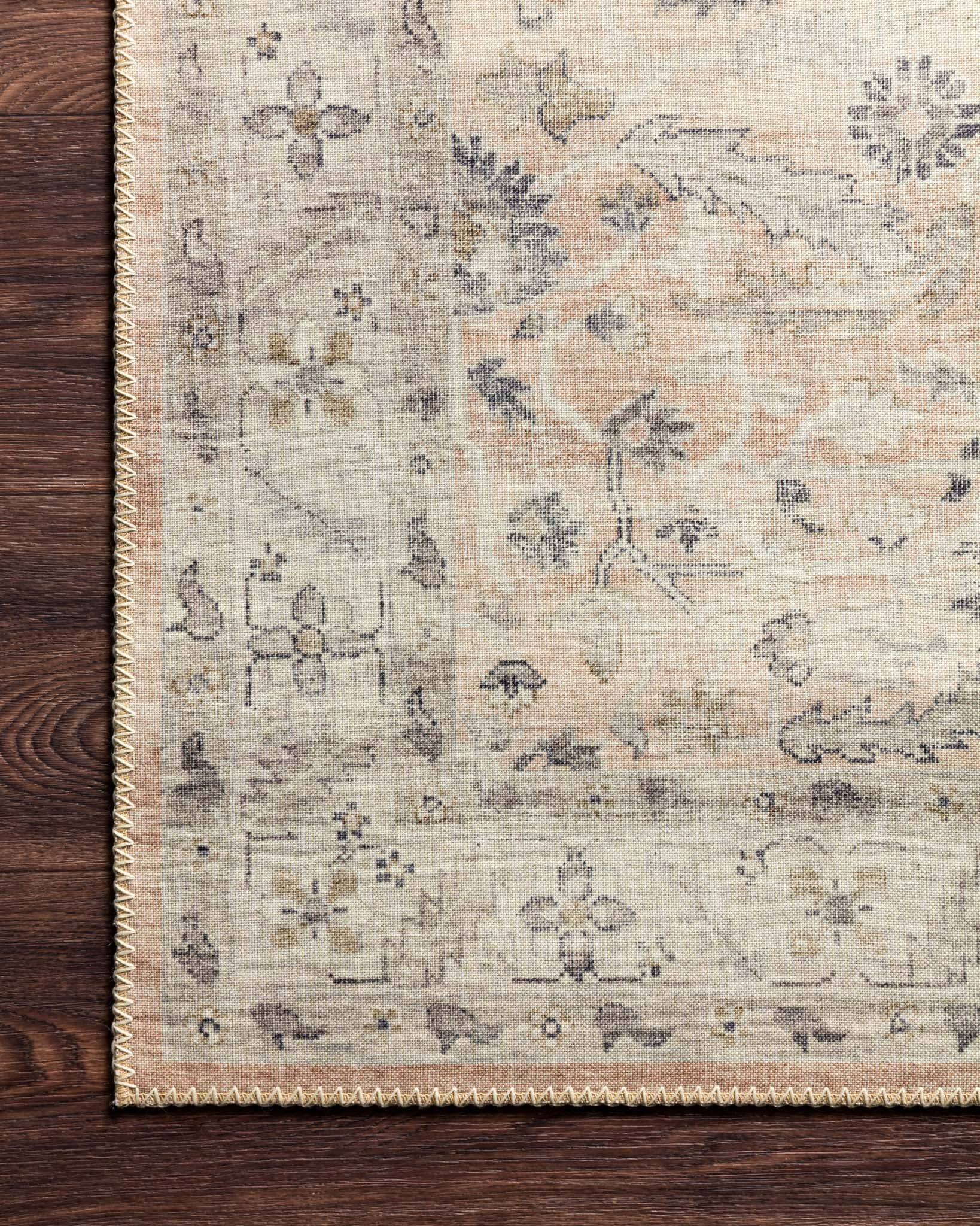Loloi II Hathaway Printed Oriental Area Rug, Blush / Multi, 2'-6" x 7'-6"
