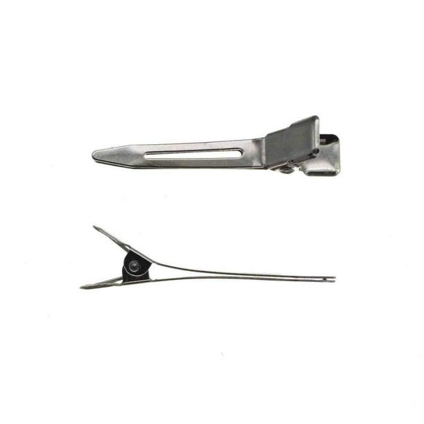 Hbc 1 75 Inch Hair Clips Single Prong Metal Alligator Clips 24 Pack Walmart Com Walmart Com