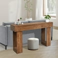thumbnail image 4 of GloryStar Long Wooden Console Table, 63 Inch Farmhouse Entryway Table for Entrance, Hallway, or Living Room, 4 of 7