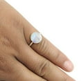 thumbnail image 2 of Rainbow Moonstone Stone 925 Sterling Silver Statement Boho Ring Jewelry Size 7.5, 2 of 2