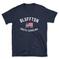 thumbnail image 1 of Bluffton South Carolina Patriot Men's Cotton T-Shirt, 1 of 1
