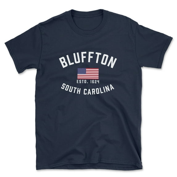 Bluffton South Carolina Patriot Men's Cotton T-Shirt
