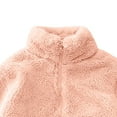 thumbnail image 7 of Ruyang Girls Sherpa Fleece Jacket Kids Mock Neck Zip Up Fuzzy Coat Fall Winter Warm Soft Cozy Long Sleeve Furry Outwear, 7 of 7