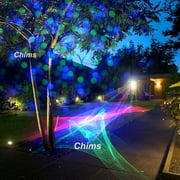 Chims DJ Mini Party Lights RGB Aurora Laser Projector Light Show Remote Control Music Activated Portable Festival Birthday Party Dance Holiday Camping Christmas Decoration