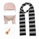 thumbnail image 3 of 4pcs Despicable Me Gru Cos Kits Fake Nose Bald Cap Halloween Costume Accessories Black Gray Striped Scarf Cospl, 3 of 4
