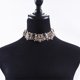 thumbnail image 3 of Collar tipo babero Qarigey con diamantes de imitación blanco, 3 of 6
