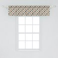 thumbnail image 2 of Ambesonne Geometric Window Valance, Eastern Look Mosaic Tile, 54" X 12", Tan Brown Sage Green, 2 of 3