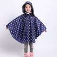 thumbnail image 2 of Kids Rain Jacket Toddler Kids Solid Hooded Raincoat Boys and Girls Cartoon 3D Ponchos Waterproof Rain Jacket Rain Coats for Kids Boy Dark Blue 6 Years-8 Years, 2 of 6