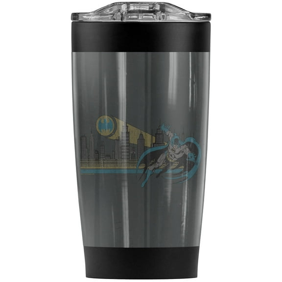 Gotham Tv Series Logo Stainless Steel Tumbler 20 oz Coffee Travel Mug/Cup, Vacuum Insulated & Double Wall with Leakproof Sliding Lid | Great for Hot Drinks and Cold Beverages