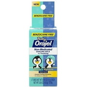 Orajel Baby Daytime & Nighttime Cooling Gels for Teething, Drug-Free, Two 0.18oz Tubes ea (Pack of 3)