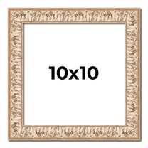 10x10 Frame White Real Wood Picture Frame Width 1.5 inches | Interior Frame Depth 0.5 inches |