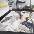 thumbnail image 3 of Safavieh Amelia Ainslee Abstract Area Rug, Ivory/Gray, 5'3" x 7'6", 3 of 11