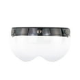 thumbnail image 1 of Sidaley Casco de motocicleta, cascos con visera en forma de W de media cara, pantalla de protección solar a prueba de viento, botón pulsador, Gafas de moto Transparente, 1 of 6