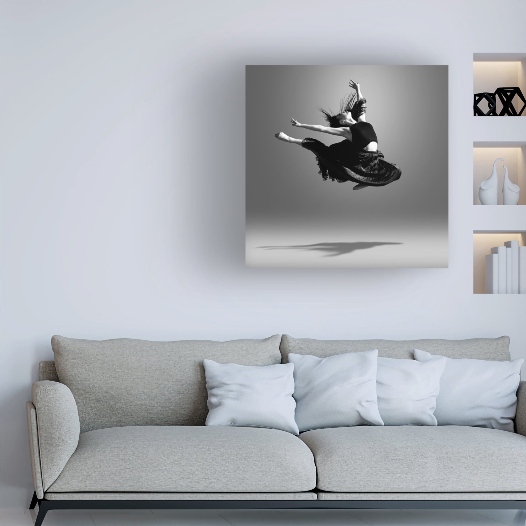 Trademark Fine Art Bill Wang Jumping Dancer Canvas Wall Art