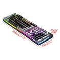 thumbnail image 3 of Estbridge Gaming Keyboard USB Wired Floating Keyboard Ergonomic Water Mechanical Feeling Keyboard Slim LED Backlit Keyboard for Desktop  Keyboard & Mouse, 3 of 4