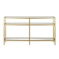 thumbnail image 4 of Pemberly Row Traditionnelle 55" 3 Étagères en Métal en Laiton Console Table, 4 of 9