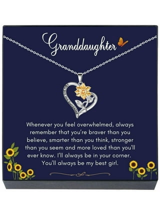 Granddaughter necklace clearance