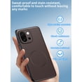 thumbnail image 3 of Funda protectora de teléfono NOUKAJU para OnePlus 15, piel marrón, 3 of 7