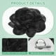 thumbnail image 2 of Broches de rosa extra grande, pines de solapa de 7.87 pulgadas, clip de cabello de satén con flor de camelia para mujeres en bodas/baile/accesorios/fiesta [20cm, negro], 2 of 7