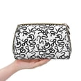 thumbnail image 4 of Xecao Hand Drawn Snake Print Fashion Makeup PVC Bag Large Capacity Travel Cosmetic Bag for Women Organizer Toiletry Clutch, 4 of 8