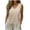 #385-Khaki, variant on Craaazy Tops for Women Trendy Summer Sleeveless V Neck Cotton Blend Solid Color Casual Blouses with Decorative Back Buttons