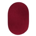 thumbnail image 1 of Rhody S157B018X012 Tapis Panier en Laine Solide Vin Rouge, 1 of 1