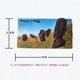 thumbnail image 2 of Imán para nevera con forma de moai de la Isla de Pascua, 3D, resina, 7 x 3,5 cm, 2 of 2