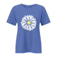 thumbnail image 4 of ZJXFGS Womens Oversized Tshirt Sunflower Graphic Shirts Womens Tops Loose Fit Tops Oversized Tshirts for Women Blue XL, 4 of 4