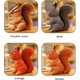 thumbnail image 4 of Squirrel Dog Toy, Cute Dog Toy Squirrel Plush Doll Funny Stuffed Plush Toy Cartoon Animals Handmade Doll Toy Home Decorations (Squirrel Gray), 4 of 4