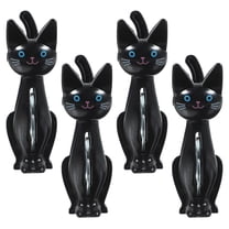 BESTOYARD 4Pcs High Elasticity Windproof Clothes Pins Black Practical Design Clips for Home Use Dormitory Users