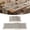 Black/Beige/Brown, variant on MeyJey Table Runner and Placemats Set of 4, Washable Fabric Rectangle Dining Table Mats with Tassels for Dining Tables, Kitchen, khaki