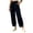 Pants - Navy, variant on Samdudou Womens Joggers Curved Hem Lounge Pants Front Patch Pockets Elastic Waist Active Trousers Casual Solid Daily Work Wear