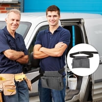 TEHAUX Grey Felt Tool Pouch Belt with Multiple Pockets Organizer for Storage and Easy Access