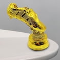 thumbnail image 1 of Trofeo de fútbol de bota dorada Trofeo de fútbol Escultura de adorno de escritorio Trofeo de resina para estantería de muebles de oficina Recuerdos de, 1 of 8