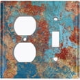 thumbnail image 4 of Metal Light Switch Plate Outlet Cover Image of Copper Patina MET016, 4 of 13